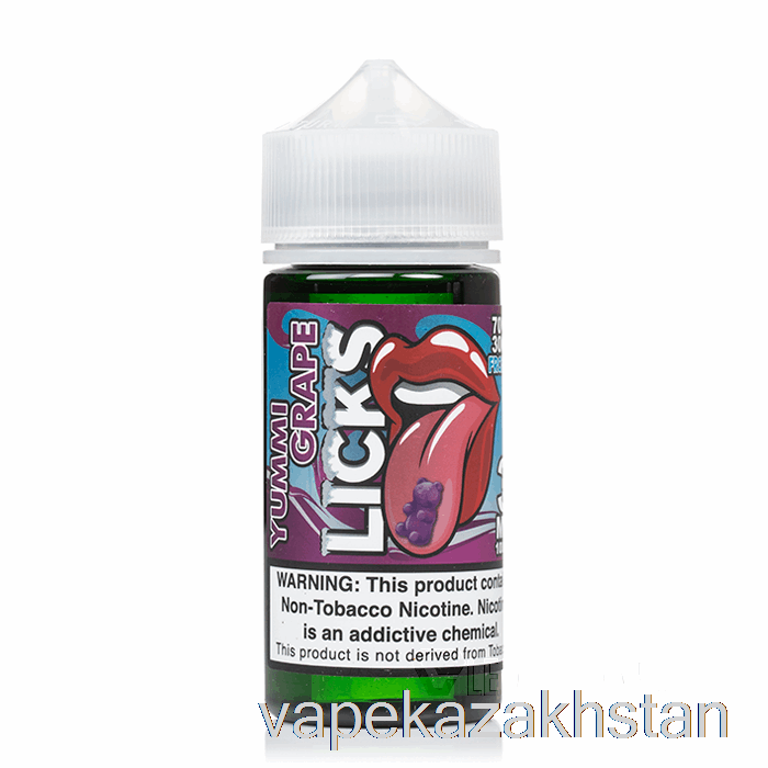 Vape Disposable Frozty Yummi Grape - LICKS Roll Upz - 100mL 0mg